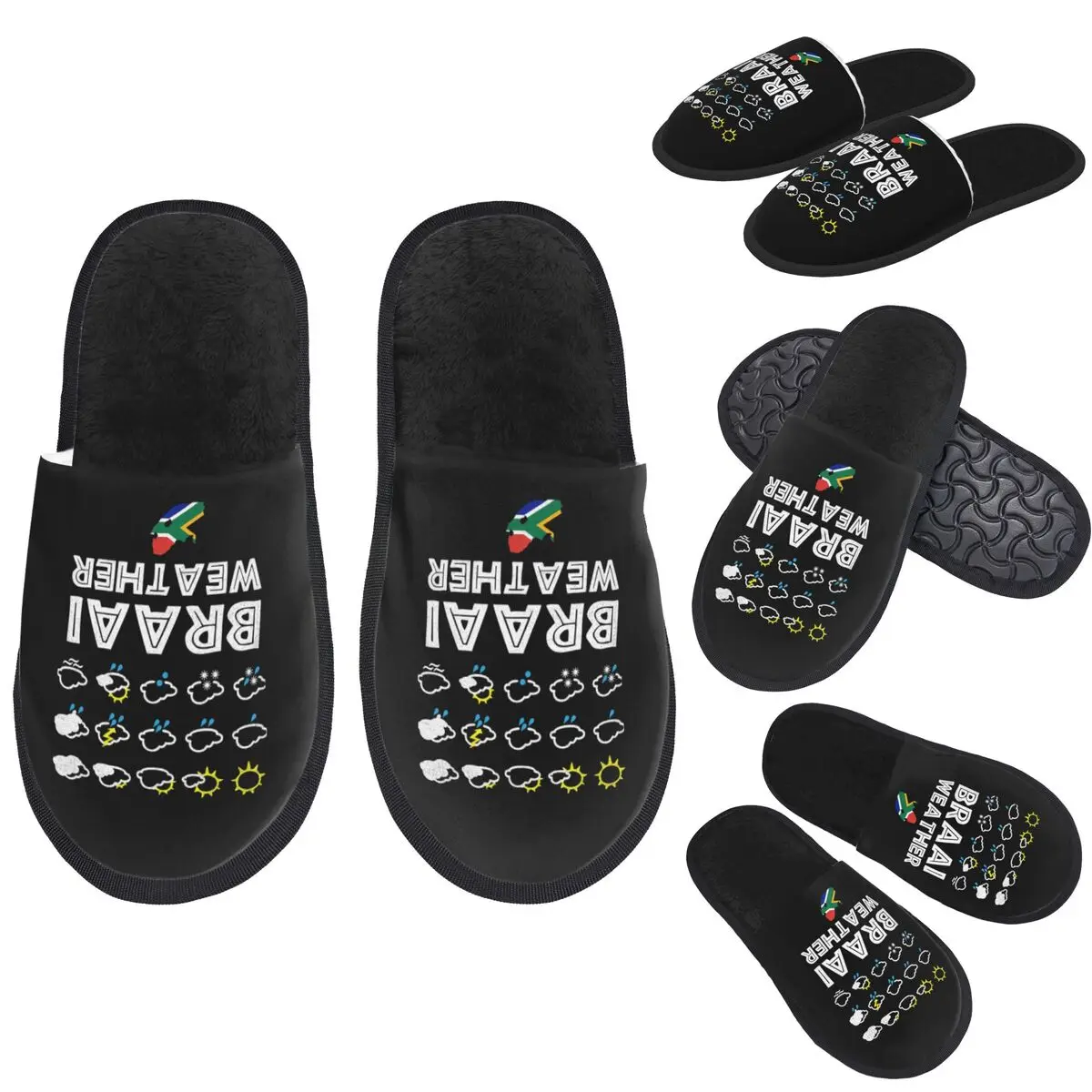 Custom Braai Weather South Africa Style Slippers Memory Foam Warm Soft Women House Slipper Indoor Cozy Shoes
Custom Braai Weather South Africa Style Slippers Memory Foam Warm Soft Women House Slipper Indoor Cozy Shoes