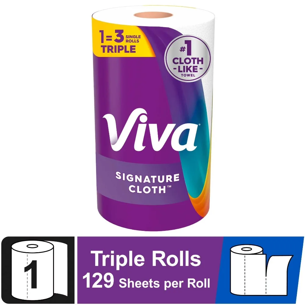 Super Absorbent Reusable Cloth Paper Towels Triple Roll 129 Sheets Eco Friendly Kitchen Cleaning Wipes Washable Multipurpose Household Towels
Super Absorbent Reusable Cloth Paper Towels Triple Roll 129 Sheets Eco Friendly Kitchen Cleaning Wipes Washable Multipurpose Household Towels