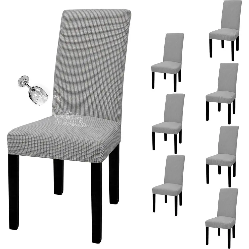100% Waterproof Dining Chair Covers Set of 8, Stretchable Slipcovers for Parsons Chairs, Removable and Washable Protectors for H
100% Waterproof Dining Chair Covers Set of 8, Stretchable Slipcovers for Parsons Chairs, Removable and Washable Protectors for H