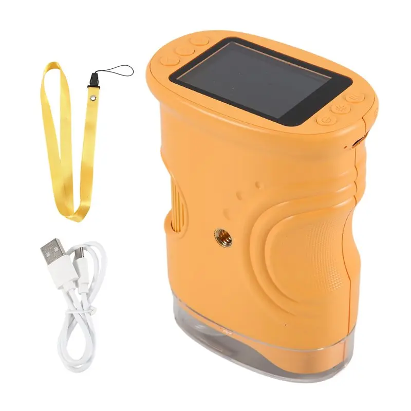 A63T-Educational For Kids Handheld Microscope With 2In HD Screen 50-1000X Pocket Microscope Birthday Gift For Children Yellow
A63T-Educational For Kids Handheld Microscope With 2In HD Screen 50-1000X Pocket Microscope Birthday Gift For Children Yellow