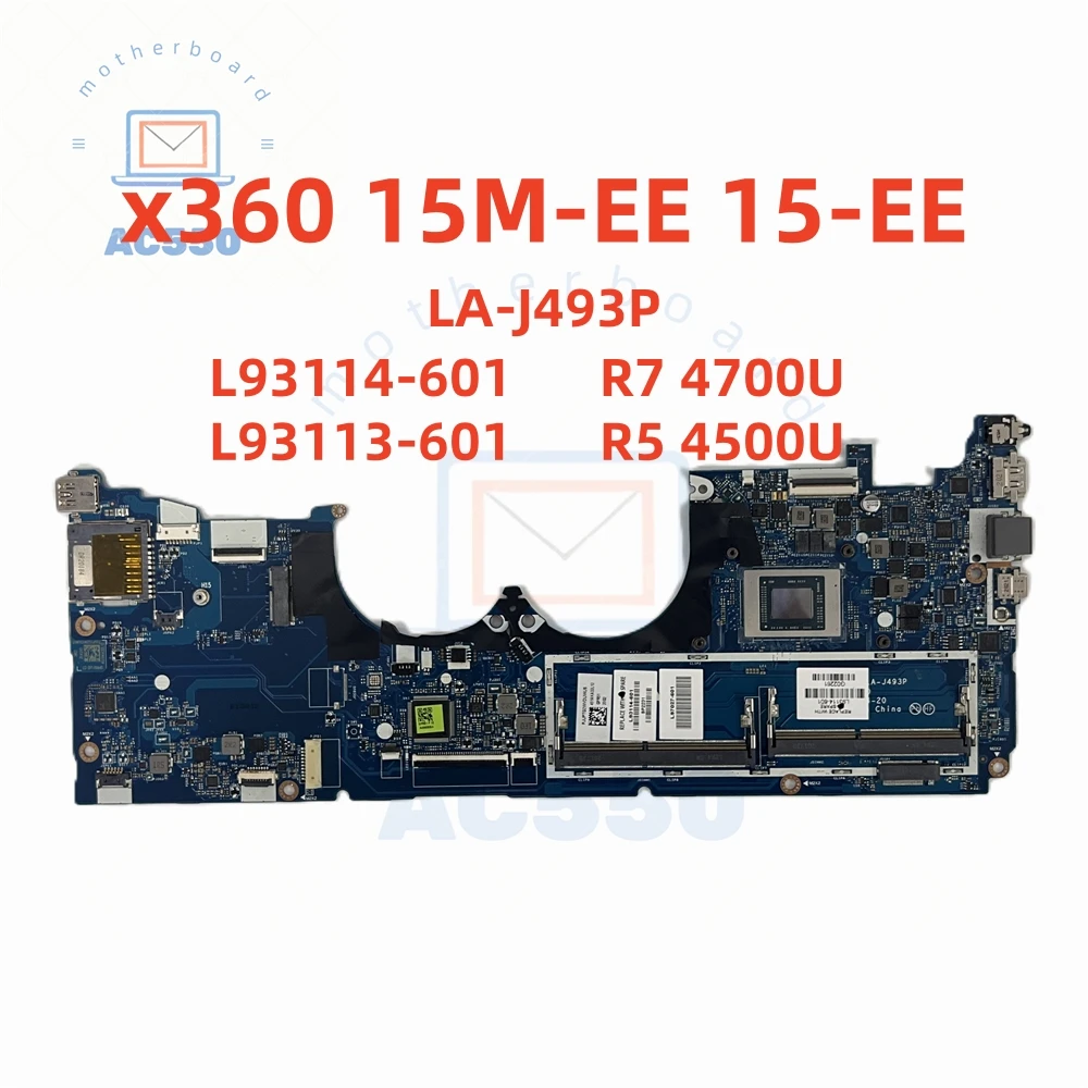Laptop Motherboard LA-J493P L93113 L93114-601 For HP x360 15M-EE 15-EE R5 4500 R7 4700 Fully Tested and Works Perfectly
Laptop Motherboard LA-J493P L93113 L93114-601 For HP x360 15M-EE 15-EE R5 4500 R7 4700 Fully Tested and Works Perfectly