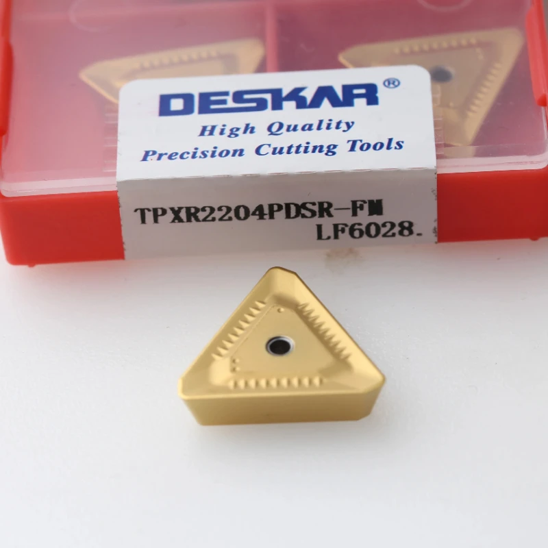 10pcs Deskar Tpxr2204pdsr-fm Lf6028 Milling Turning Tools Carbide Inserts Lathe Cutter Cutting Tool For Steel Parts
10pcs Deskar Tpxr2204pdsr-fm Lf6028 Milling Turning Tools Carbide Inserts Lathe Cutter Cutting Tool For Steel Parts