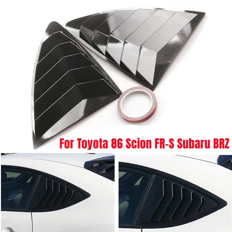 For Toyota 86 Scion FR-S Subaru BRZ 2013-2020 ABS Rear Window Quarter Louver Cover Side Vent Trim Car Adhesive Accessories
For Toyota 86 Scion FR-S Subaru BRZ 2013-2020 ABS Rear Window Quarter Louver Cover Side Vent Trim Car Adhesive Accessories
