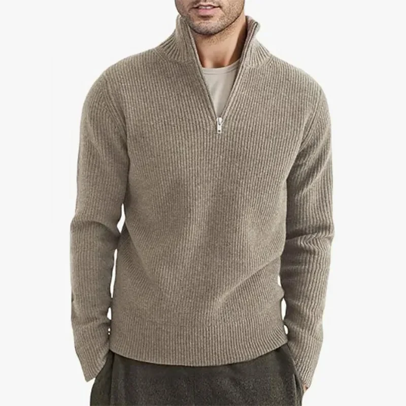 Men Casual Autumn Slight Strech Tops Pullovers Solid Sweaters Long Sleeve Mock Neck Knitted Sweater Zipper Spliced Loose
Men Casual Autumn Slight Strech Tops Pullovers Solid Sweaters Long Sleeve Mock Neck Knitted Sweater Zipper Spliced Loose