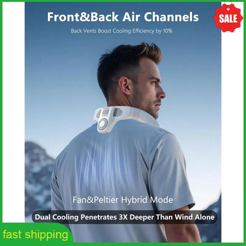 A010 Cooling Plate Neck Fan, 2 In 1 Air Conditioner Fans, 5200Mah Battery Operated, For Outdoor/Indoor Travel
A010 Cooling Plate Neck Fan, 2 In 1 Air Conditioner Fans, 5200Mah Battery Operated, For Outdoor/Indoor Travel