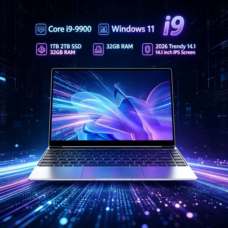 2026 Windows 11 Solid 14.1" Ultra Slim Laptop Intel Core i9-9900 32GB RAM 2TB M.2 SSD Pro Home Study Computer
2026 Windows 11 Solid 14.1" Ultra Slim Laptop Intel Core i9-9900 32GB RAM 2TB M.2 SSD Pro Home Study Computer