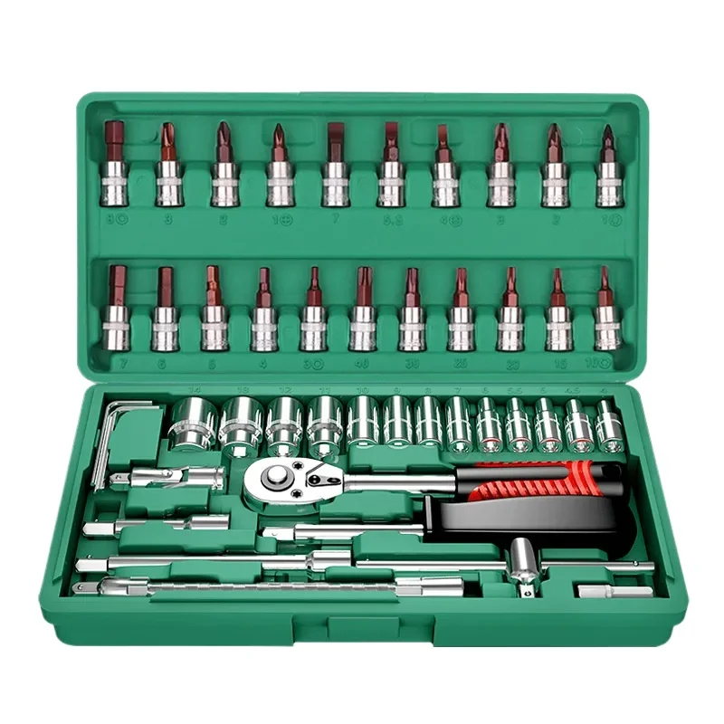 Auto repair tool set Ratchet quick sleeve Wrench sleeve Auto universal repair car can motorcycle repair combination TY-WP-0264
Auto repair tool set Ratchet quick sleeve Wrench sleeve Auto universal repair car can motorcycle repair combination TY-WP-0264