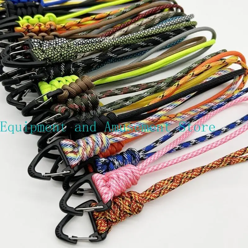 Y1UC 10pack High Strength Parachutes Cord Carabiner Weave Polyester Lanyard for Camping Hiking Climbing
Y1UC 10pack High Strength Parachutes Cord Carabiner Weave Polyester Lanyard for Camping Hiking Climbing