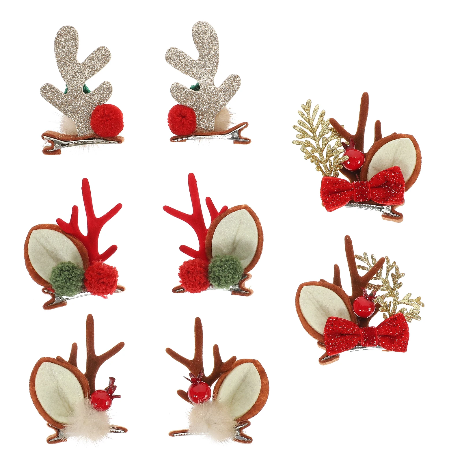 Xmas Hair Accessories Antlers Hair Clips Set Christmas Party Accessories Red ColorChristmas Hairpins
Xmas Hair Accessories Antlers Hair Clips Set Christmas Party Accessories Red ColorChristmas Hairpins