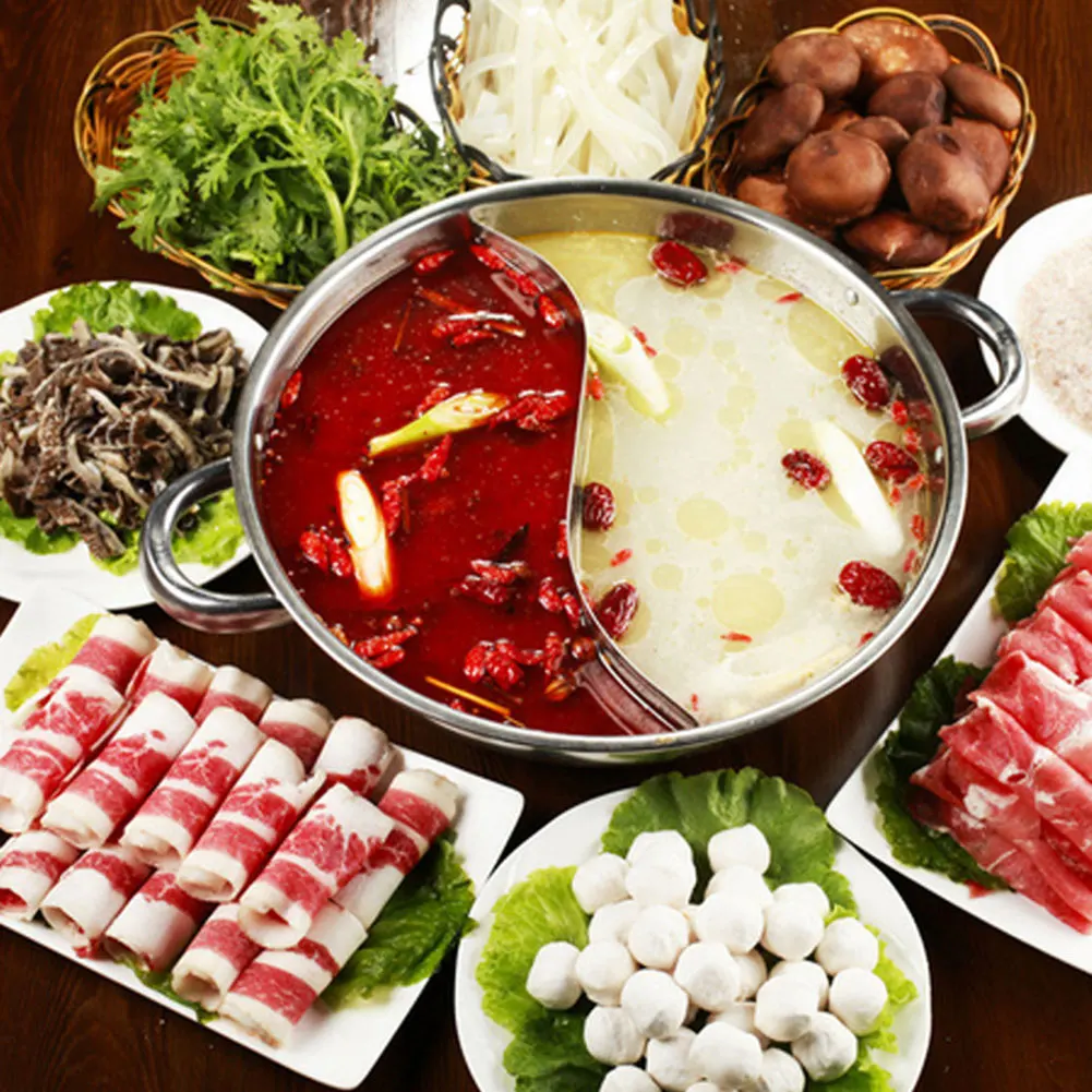 Двухсторонняя кастрюля с разделенной кастрюлей для супа Hotpot для домашней кухни
Двухсторонняя кастрюля с разделенной кастрюлей для супа Hotpot для домашней кухни