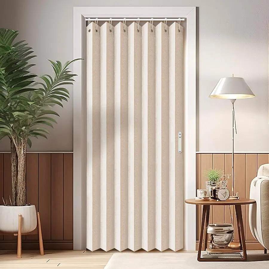atge Closet Curtains, Accordion Style Door Curtains for Doorways, Pleated Folding Doors Curtain for Closet and Room Di ider, 1 P 
atge Closet Curtains, Accordion Style Door Curtains for Doorways, Pleated Folding Doors Curtain for Closet and Room Di ider, 1 P