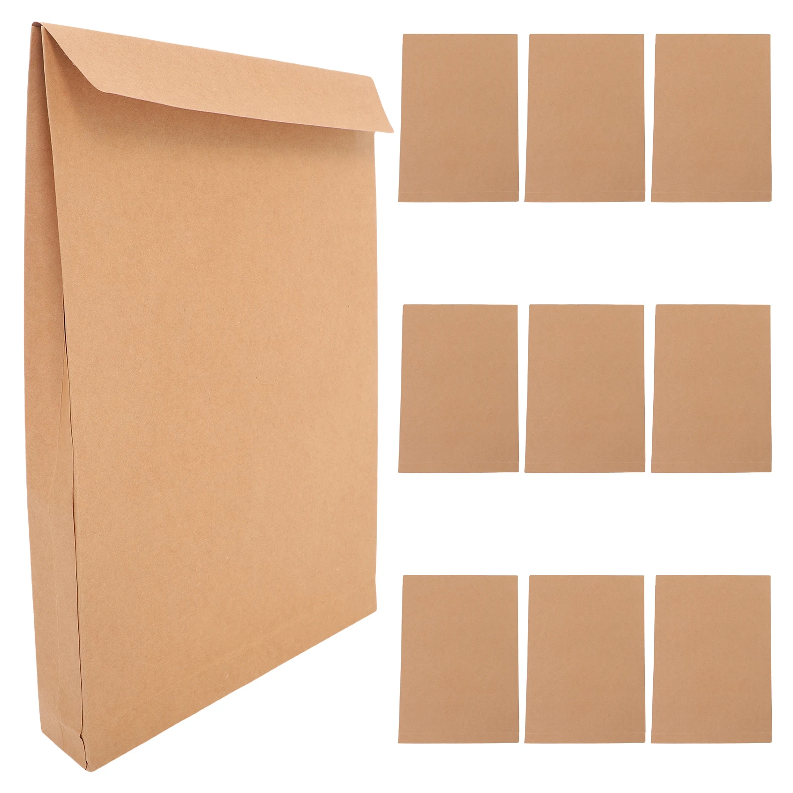 10pcs Double Sided Tape Sealing Envelopes Kraft Paper File Holders Material Archive Mail Packaging Bags Shipping
10pcs Double Sided Tape Sealing Envelopes Kraft Paper File Holders Material Archive Mail Packaging Bags Shipping