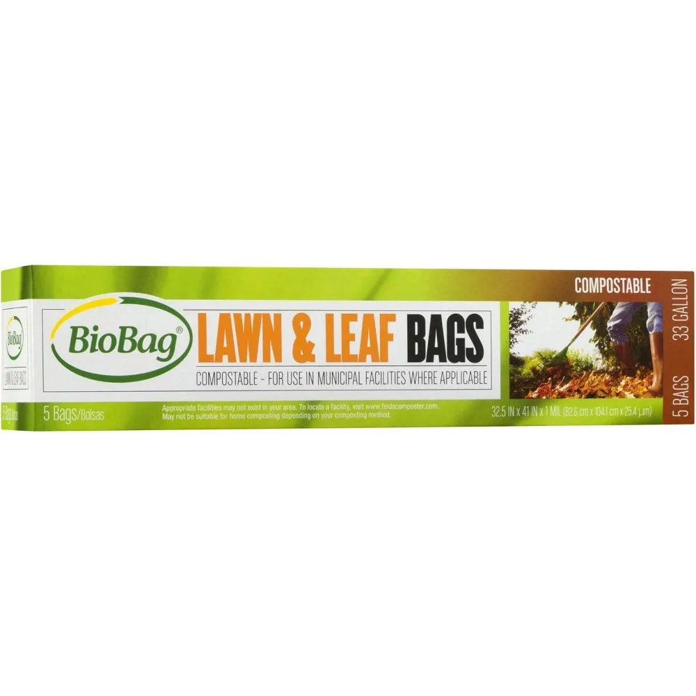 Большие 33-галонные компостируемые мешки для газонов и листьев, устойчивые к атмосферным воздействиям, 60 шт. для дворовых отходов
Большие 33-галонные компостируемые мешки для газонов и листьев, устойчивые к атмосферным воздействиям, 60 шт. для дворовых отходов