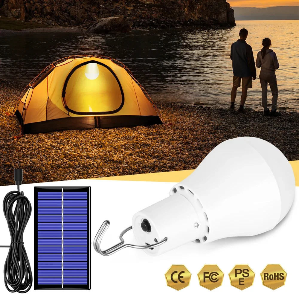5V Solar Lamp Outdoor Emergency Lamp USB Rechargeable Portable Solar Power Panel Outdoor Camping Lighting Hanging LED Bulb Light
5V Solar Lamp Outdoor Emergency Lamp USB Rechargeable Portable Solar Power Panel Outdoor Camping Lighting Hanging LED Bulb Light