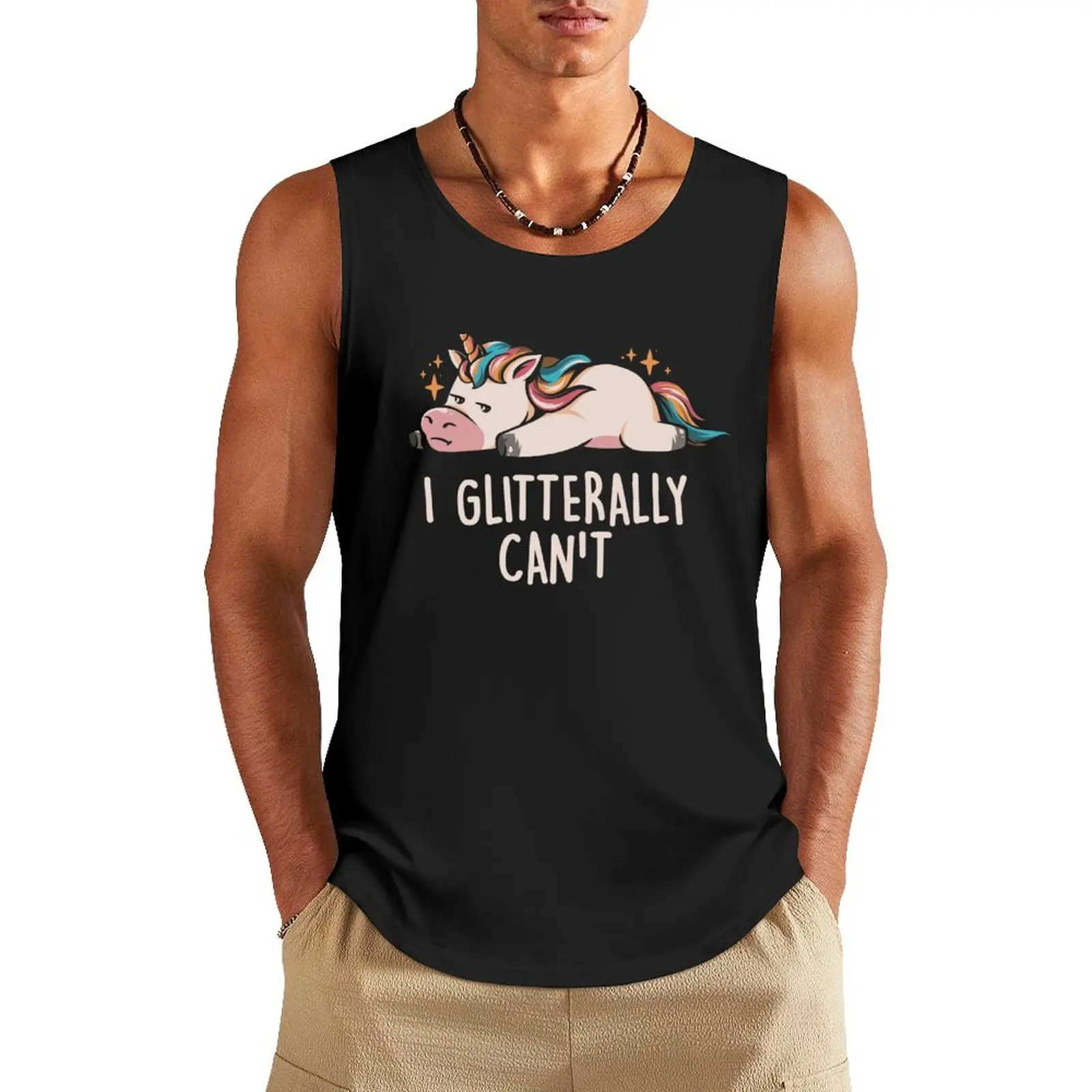 Glitterally Can't - Lazy Funny Unicorn Gift Tank Top Gym T-shirts for men cool things
Glitterally Can't - Lazy Funny Unicorn Gift Tank Top Gym T-shirts for men cool things