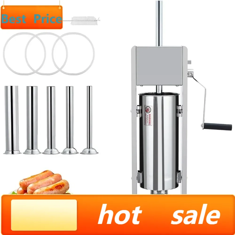 Hot salesHeavy Duty 22 LB/10 L Manual Sausage Stuffer with Dual Speed Settings and Stainless Steel Construction
Hot salesHeavy Duty 22 LB/10 L Manual Sausage Stuffer with Dual Speed Settings and Stainless Steel Construction