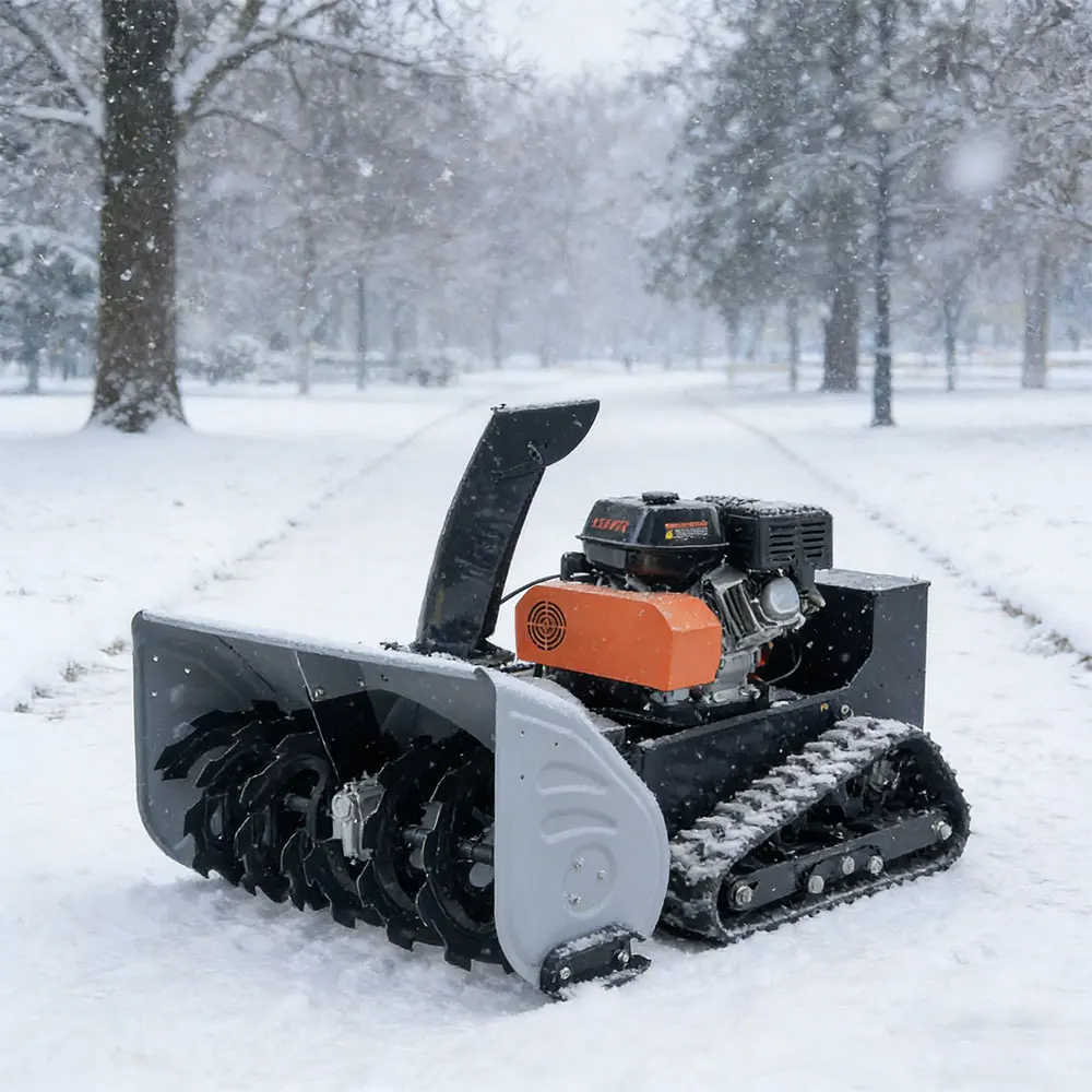 Mini Remote Control Snow Blower Petrol PTO Industrial Commercial High Powered Smart Thrower Machine Rubber Track Winter Sweeper
Mini Remote Control Snow Blower Petrol PTO Industrial Commercial High Powered Smart Thrower Machine Rubber Track Winter Sweeper