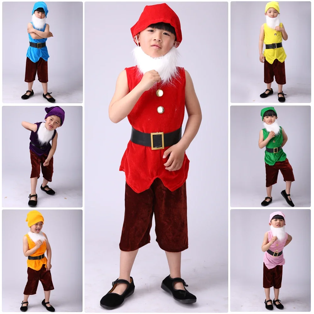 Seven Dwarfs Costume For Children Christmas Costumes For Kids Halloween Carnival Cosplay Clothing Christmas Performance
Seven Dwarfs Costume For Children Christmas Costumes For Kids Halloween Carnival Cosplay Clothing Christmas Performance