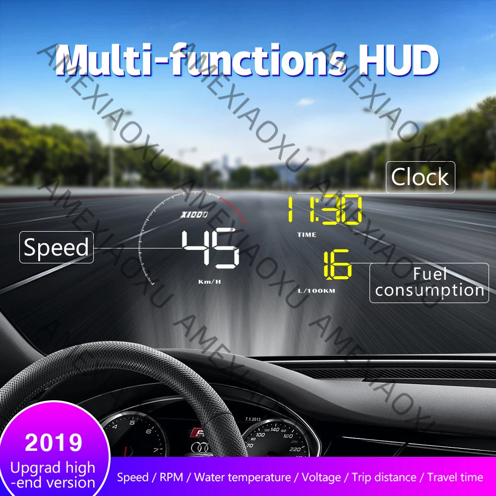 Blue White A9 HUD 5.5in Universal Car Head Up Display ODB2 System Automotive Diagnostic Head Up Display Accesorios Automovil
Blue White A9 HUD 5.5in Universal Car Head Up Display ODB2 System Automotive Diagnostic Head Up Display Accesorios Automovil