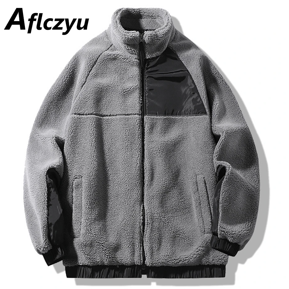Lambwool Jacket Men Winter Thick Fleece Jacket Coat Fashion Casual Patchwork Jackets Male Stand Collar Outerwear
Lambwool Jacket Men Winter Thick Fleece Jacket Coat Fashion Casual Patchwork Jackets Male Stand Collar Outerwear