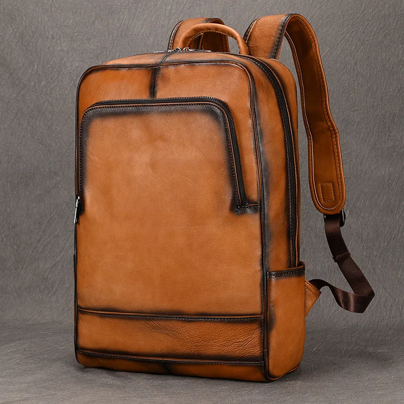 Newsbirds Genuine Leather School Bag Black Brown Men's Business Backpack Cowhide Daypack Casual Schoolbag For Men Boys Student
Newsbirds Genuine Leather School Bag Black Brown Men's Business Backpack Cowhide Daypack Casual Schoolbag For Men Boys Student