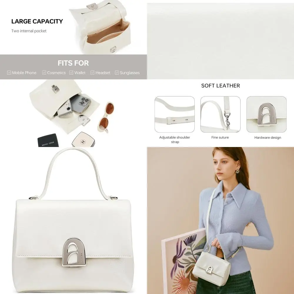 Women's Genuine Leather Mini Crossbody & Top Handle Bag - Chic Purse for Everyday Use
Women's Genuine Leather Mini Crossbody & Top Handle Bag - Chic Purse for Everyday Use