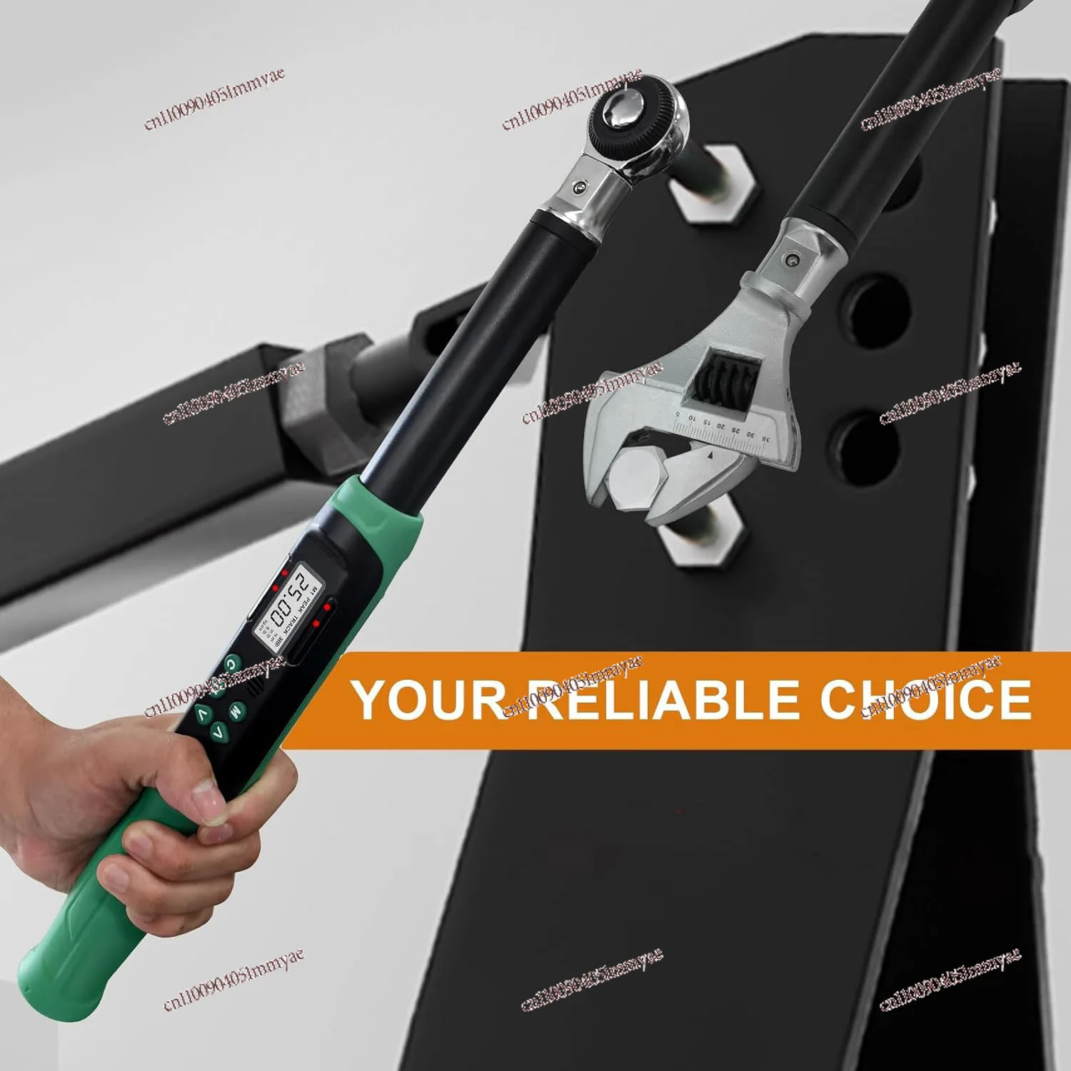 Adjustable digital torque wrench 6.8-500 Nm 3/8 inch ratchet head
Adjustable digital torque wrench 6.8-500 Nm 3/8 inch ratchet head