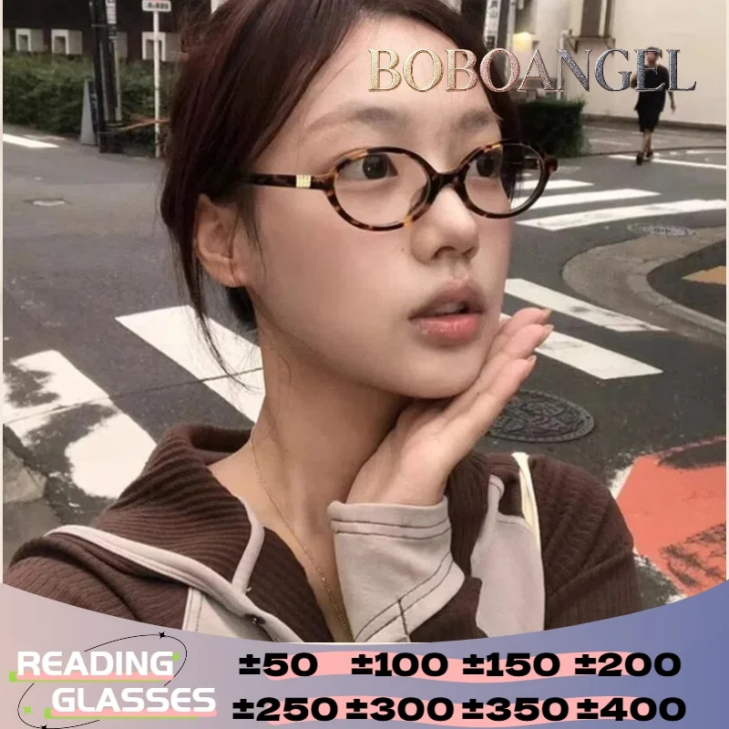 BOBOANGEL Ultralight Fashion Women's Vintage Leopard Round Anti Blue Light Prescription Progressive Custom Reading Glasses
BOBOANGEL Ultralight Fashion Women's Vintage Leopard Round Anti Blue Light Prescription Progressive Custom Reading Glasses