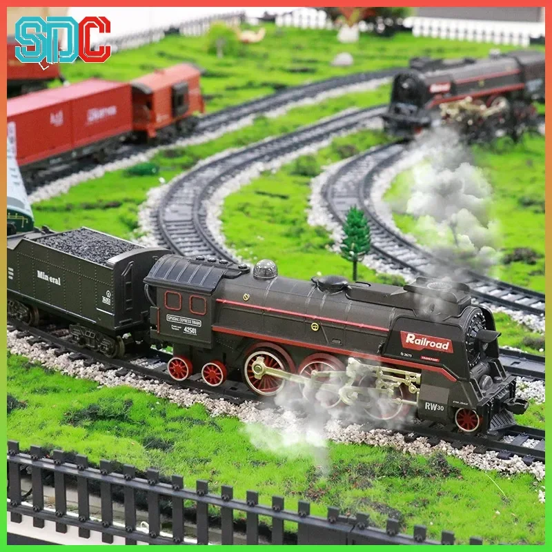 High Speed Electric Children's Train Steam Loco Toy with Green Shell Light up Water Adding Feature for Boys Track Car Set Model
High Speed Electric Children's Train Steam Loco Toy with Green Shell Light up Water Adding Feature for Boys Track Car Set Model