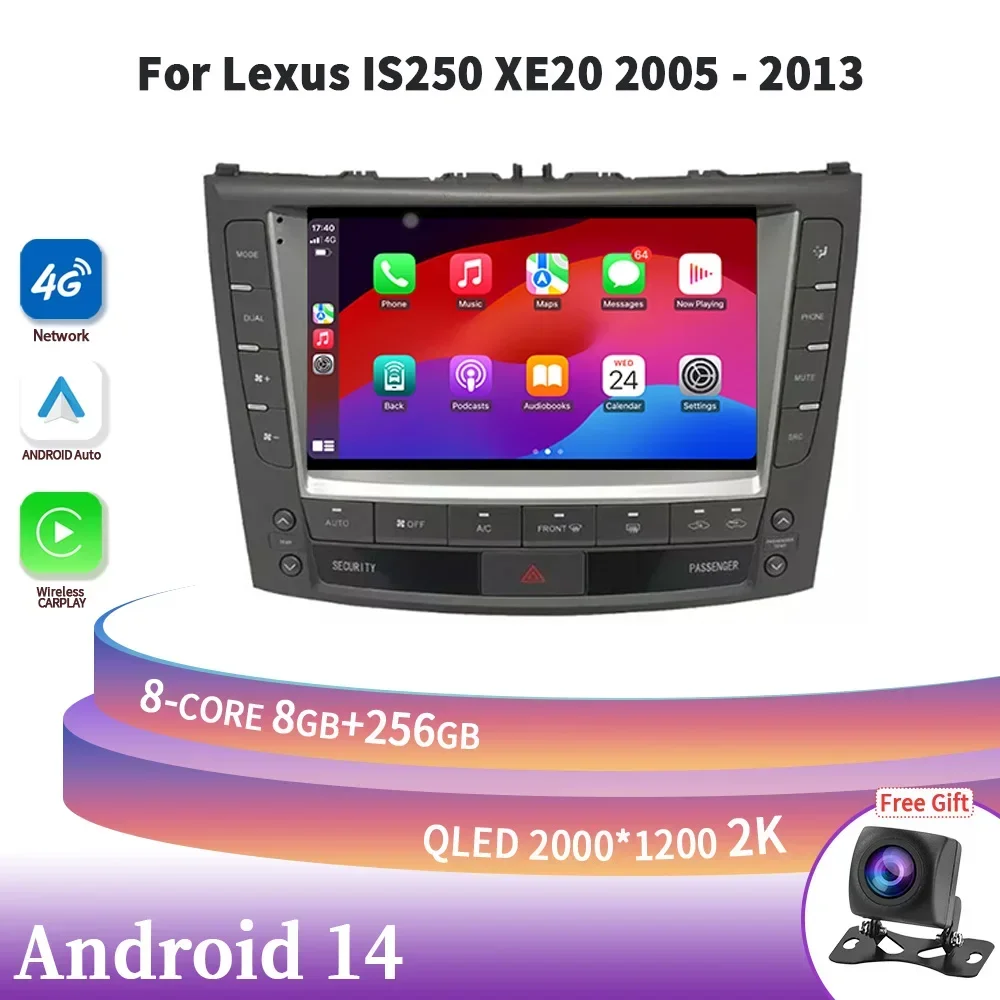 Беспроводная стереосистема Carplay 4G Android 14 для Lexus IS250 XE20 2005-2013, автомобильное радио, мультимедийная навигация, головное устройство, GPS 2DIN, Wi-Fi
Беспроводная стереосистема Carplay 4G Android 14 для Lexus IS250 XE20 2005-2013, автомобильное радио, мультимедийная навигация, головное устройство, GPS 2DIN, Wi-Fi