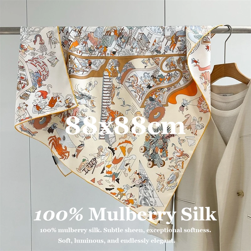 100% Mulberry Silk 88*88cm Skin-friendly Breathable Hypoallergenic Fine Manual Rolling Party Wedding Accessory Hair Wrap Bandana
100% Mulberry Silk 88*88cm Skin-friendly Breathable Hypoallergenic Fine Manual Rolling Party Wedding Accessory Hair Wrap Bandana