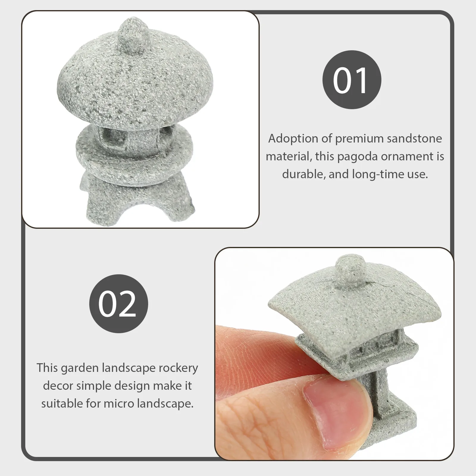 4pcs Lantern Stone Statue Miniature Decor Japanese Garden Ornaments Bonsai Plant Small Arc Square Round
4pcs Lantern Stone Statue Miniature Decor Japanese Garden Ornaments Bonsai Plant Small Arc Square Round