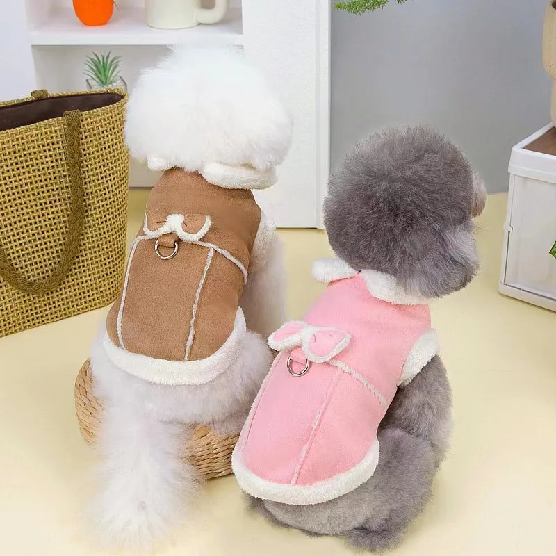 Dog Winter Clothes Warm Cozy Fleece Lined Suede Coat Small Dog Apparel Pet Cat Clothing Teddy Bichon Pomeranian Puppy Outfits
Dog Winter Clothes Warm Cozy Fleece Lined Suede Coat Small Dog Apparel Pet Cat Clothing Teddy Bichon Pomeranian Puppy Outfits