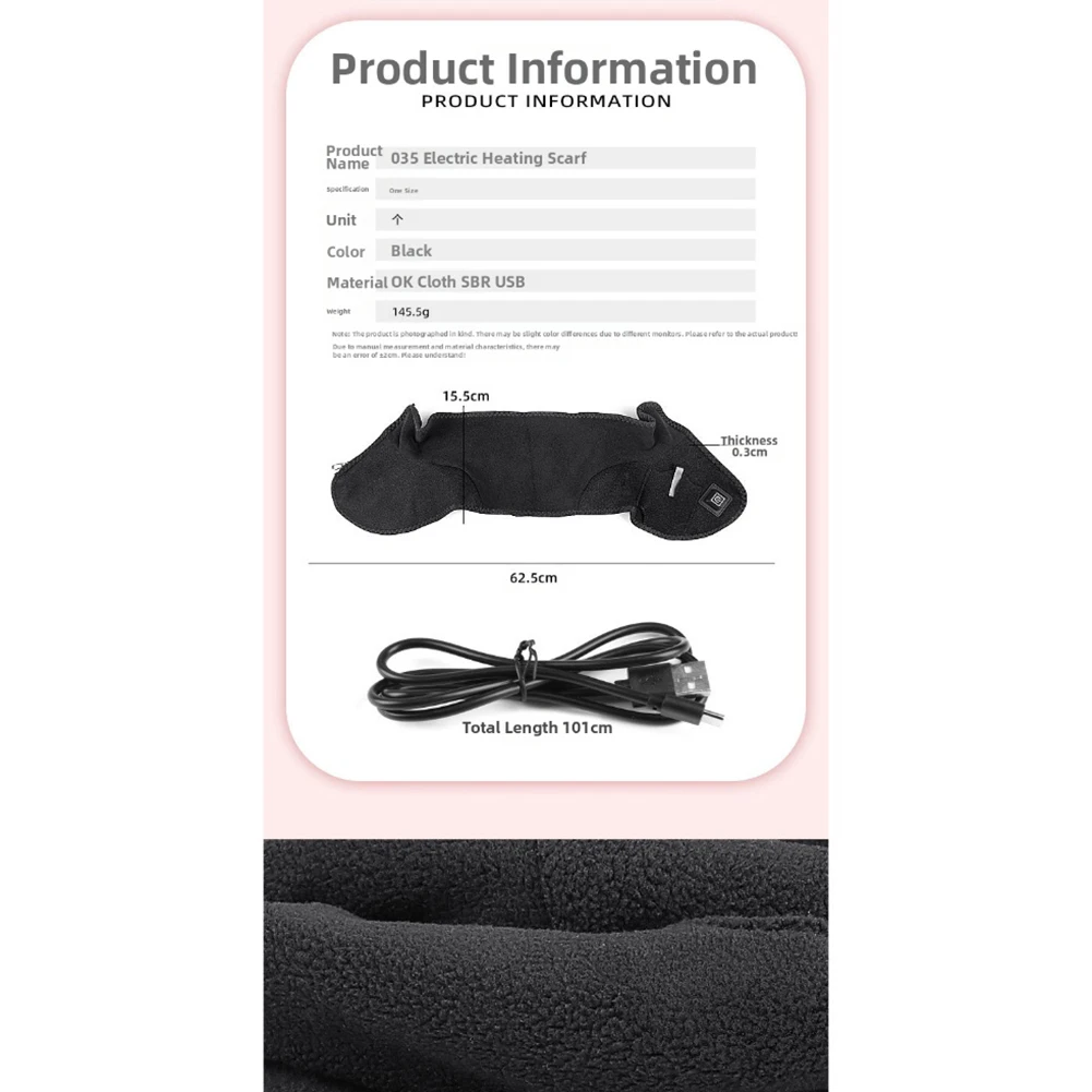 Электрическая грелка для шеи и плеч с трехуровневыми настройками температуры и питанием от USB для повседневного теплового облегчения
Электрическая грелка для шеи и плеч с трехуровневыми настройками температуры и питанием от USB для повседневного теплового облегчения