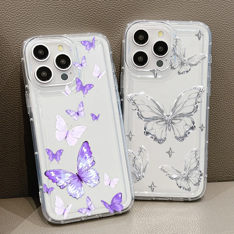 Personalized Butterfly Shockproof Soft Clear Phone Case For iPhone 16 15 14 13 12 11 Pro Max Plus 17 Case Anti Drop Airbag Cover
Personalized Butterfly Shockproof Soft Clear Phone Case For iPhone 16 15 14 13 12 11 Pro Max Plus 17 Case Anti Drop Airbag Cover