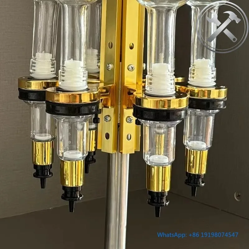 Golden Rotatable Perfume Display Rack with 6 Pump Heads Store Perfume Dispenser
Golden Rotatable Perfume Display Rack with 6 Pump Heads Store Perfume Dispenser