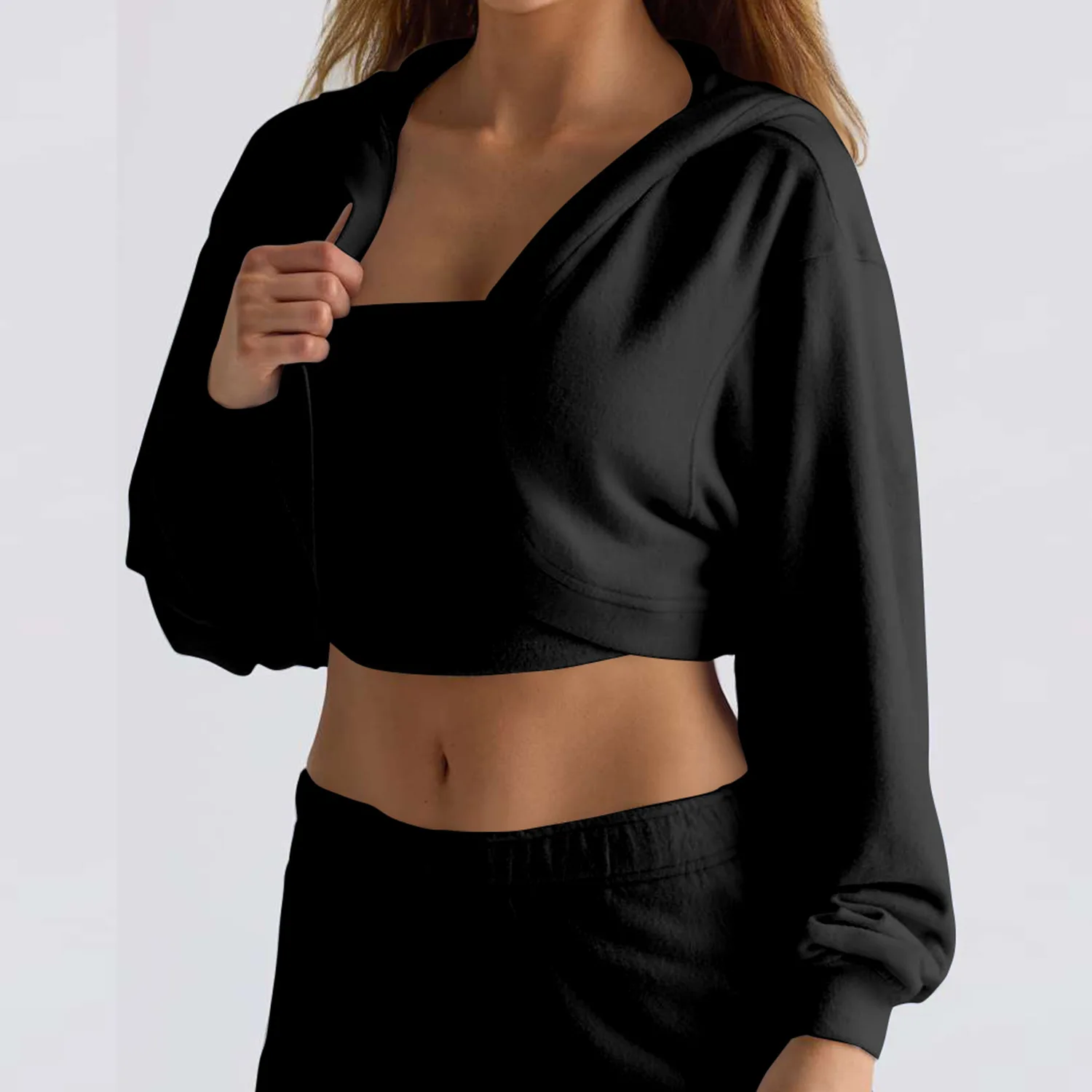 Женская толстовка с капюшоном, спортивный пуловер с длинными рукавами, свободная посадка, повседневная теплая куртка для йоги на осень-зиму, бег, фитнес
Женская толстовка с капюшоном, спортивный пуловер с длинными рукавами, свободная посадка, повседневная теплая куртка для йоги на осень-зиму, бег, фитнес