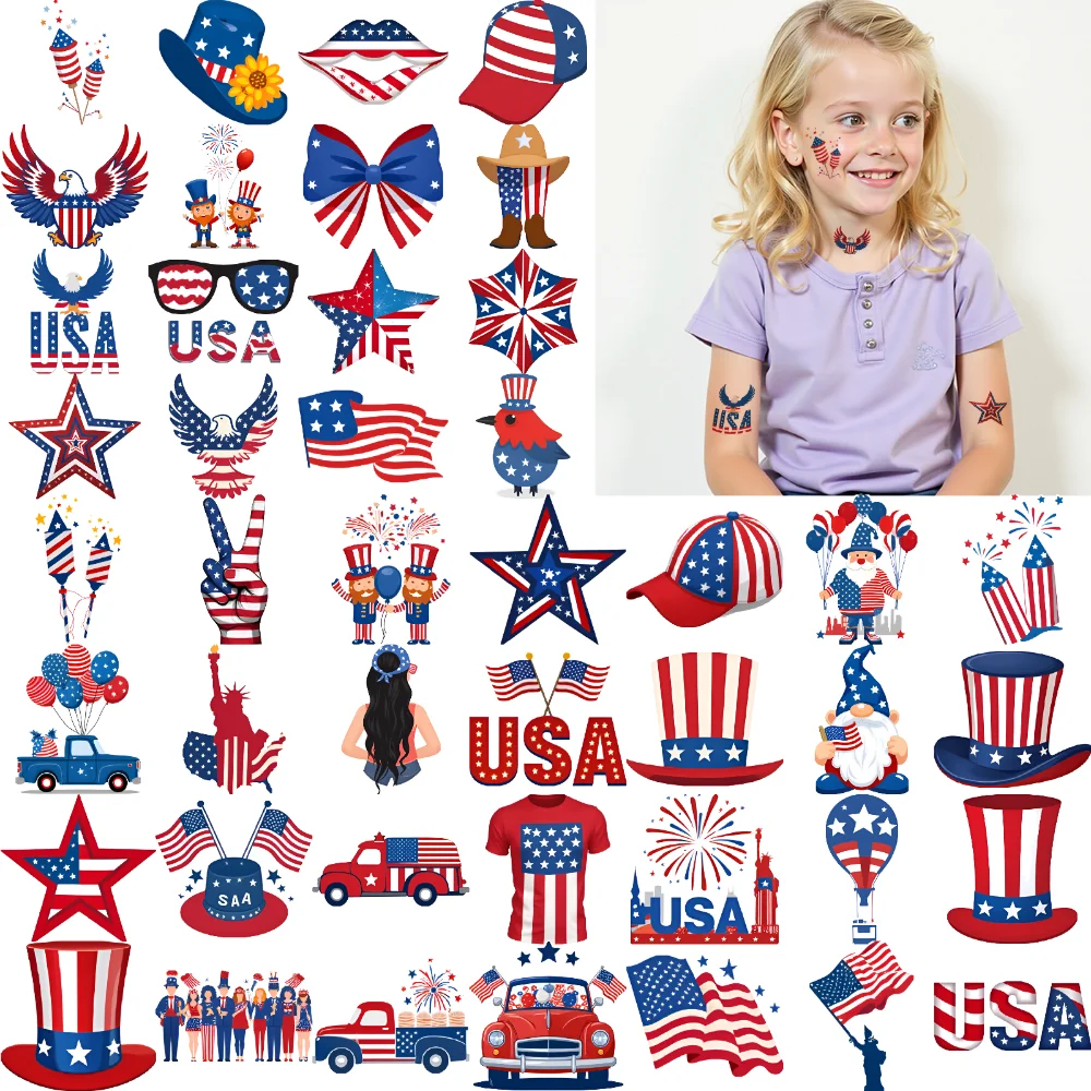 63pcs Temporary Tattoo Balloons Temporary Tattoo Stickers Top Hat Patriotic Cap Waterproof Long-lasting Body Stickers Eagle For
63pcs Temporary Tattoo Balloons Temporary Tattoo Stickers Top Hat Patriotic Cap Waterproof Long-lasting Body Stickers Eagle For