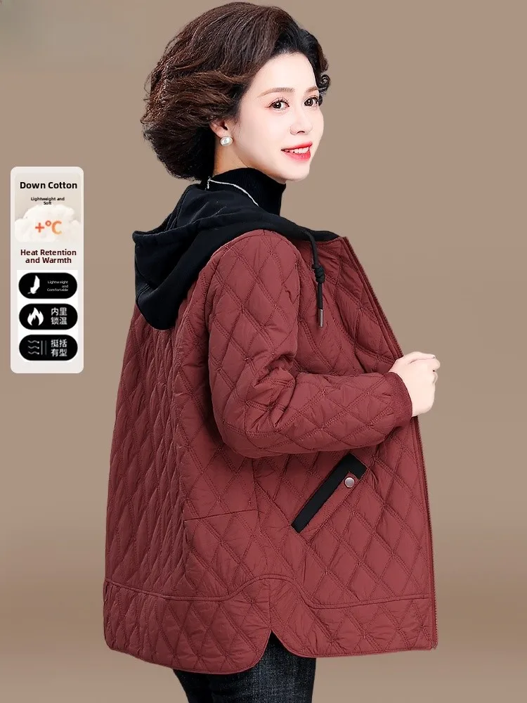 Зимняя куртка для мам 2024: Новая легкая удлиненная пуховая хлопковая куртка свободного кроя из полиэфирного волокна для женщин
Зимняя куртка для мам 2024: Новая легкая удлиненная пуховая хлопковая куртка свободного кроя из полиэфирного волокна для женщин