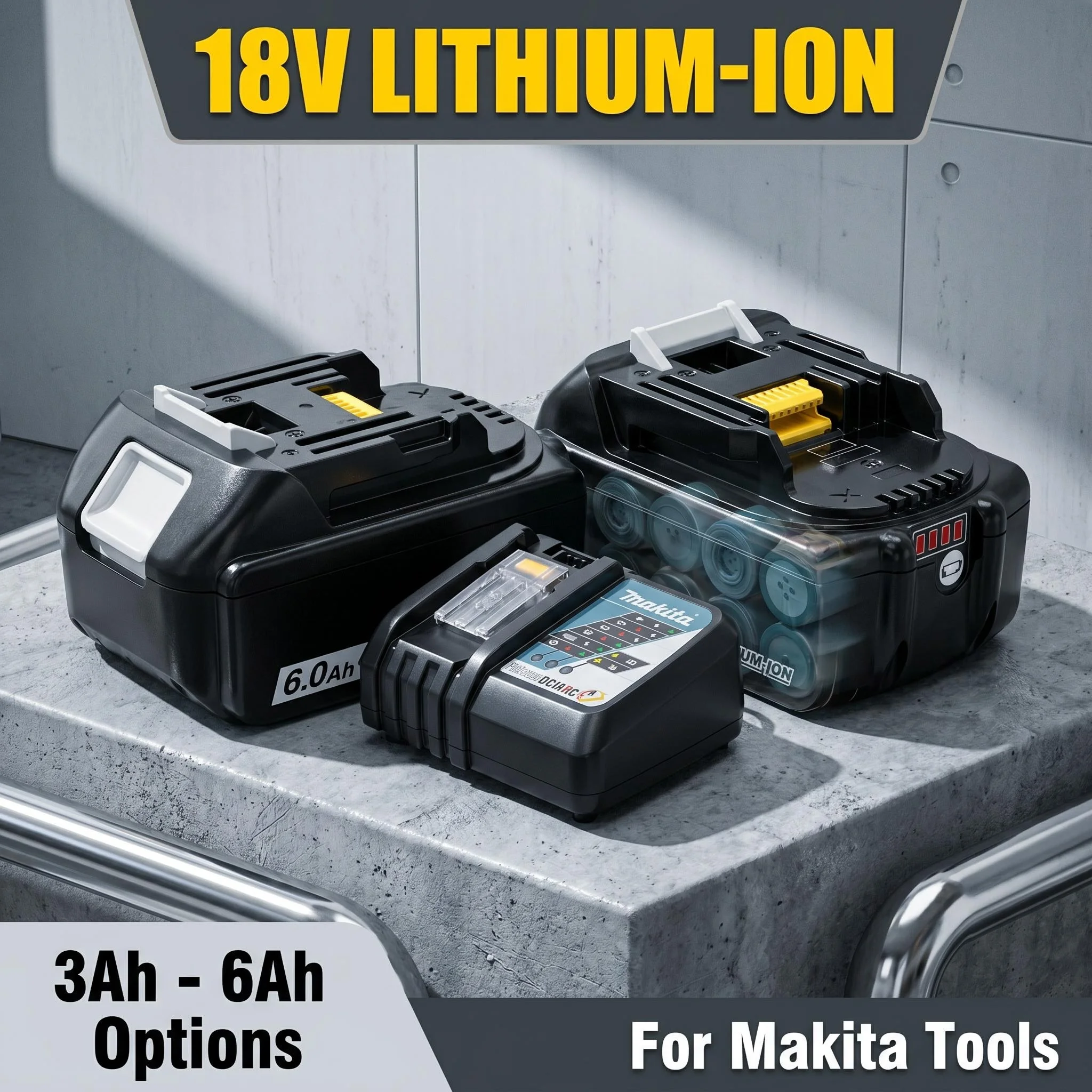 Original Makita Best-selling 18V 3.0/6.0/5.0Ah Batteries BL1860B BL1850B BL1850 BL1840 BL1860 BL1815 Replacement Lithium Battery
Original Makita Best-selling 18V 3.0/6.0/5.0Ah Batteries BL1860B BL1850B BL1850 BL1840 BL1860 BL1815 Replacement Lithium Battery