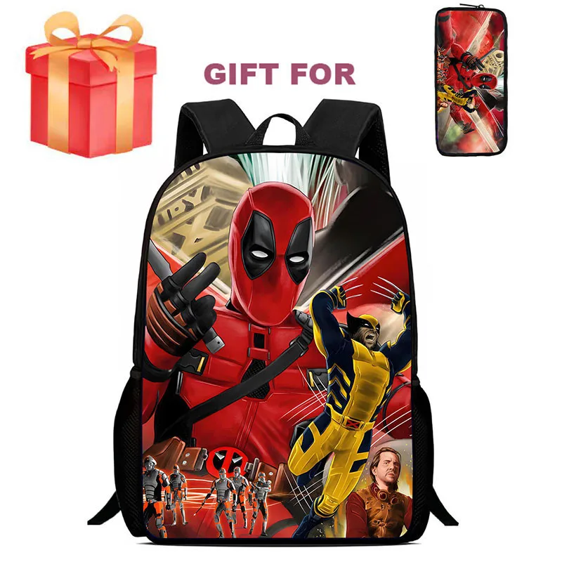 2Pcs Set Child Backpack With Pencil Bags,Cartoon Deadpool&Wolverine School Bags for Boy Girl,Durable School Bag for Kindergarten
2Pcs Set Child Backpack With Pencil Bags,Cartoon Deadpool&Wolverine School Bags for Boy Girl,Durable School Bag for Kindergarten