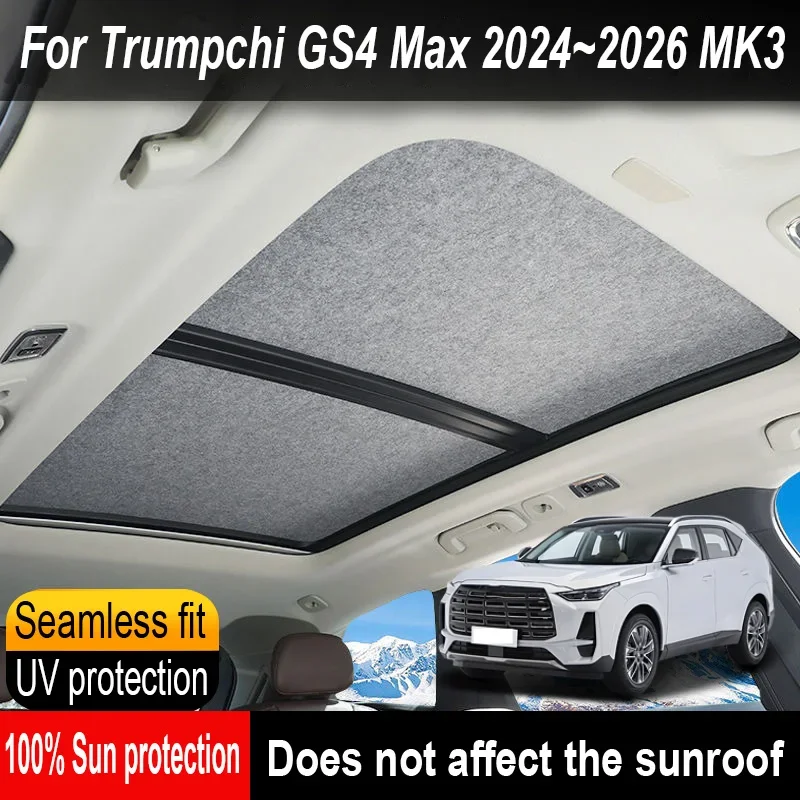 Car Sunroof Insulation Roof Visor For Trumpchi GS4 Max 2024~2026 2025 MK3 Anti-UV Electrostatic Adsorption Sky Curtain Sunshade
Car Sunroof Insulation Roof Visor For Trumpchi GS4 Max 2024~2026 2025 MK3 Anti-UV Electrostatic Adsorption Sky Curtain Sunshade