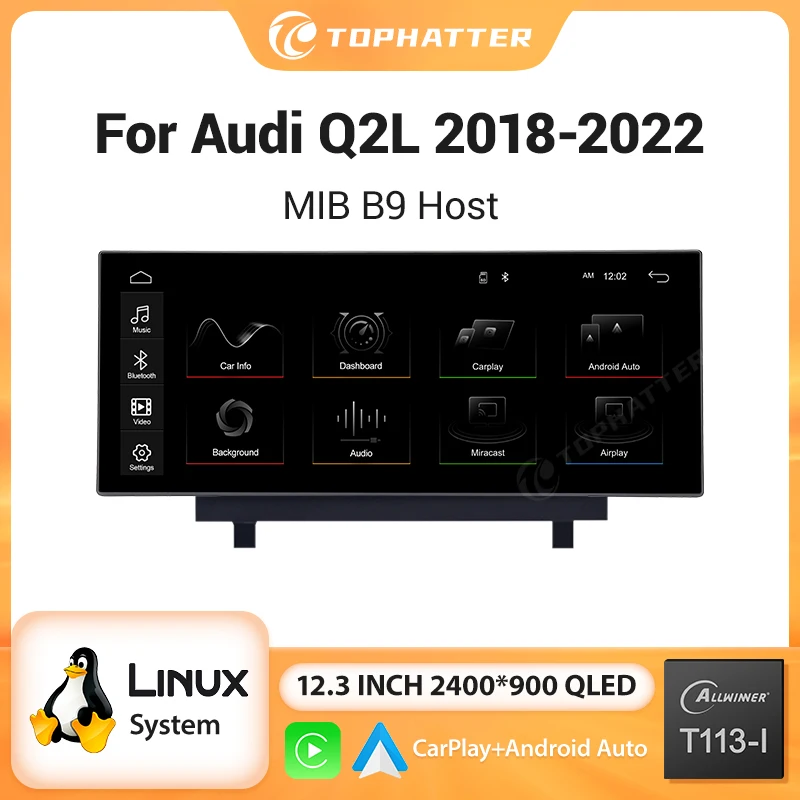 10.25inch 12.3” Car Multimedia Linux Touch Screen For Audi Q2L 2018-2022 Wireless CarPlay Android Auto Airplay Car Player Radio
10.25inch 12.3” Car Multimedia Linux Touch Screen For Audi Q2L 2018-2022 Wireless CarPlay Android Auto Airplay Car Player Radio