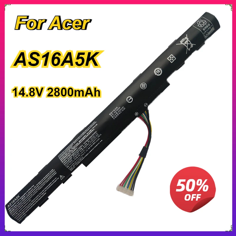 AS16A5K AS16A7K AS16A8K Laptop Battery for Acer Aspire E15 E5-475G 523G 575G 553G 774G E5-575-59QB E5-575 E5-575G-53VG
AS16A5K AS16A7K AS16A8K Laptop Battery for Acer Aspire E15 E5-475G 523G 575G 553G 774G E5-575-59QB E5-575 E5-575G-53VG