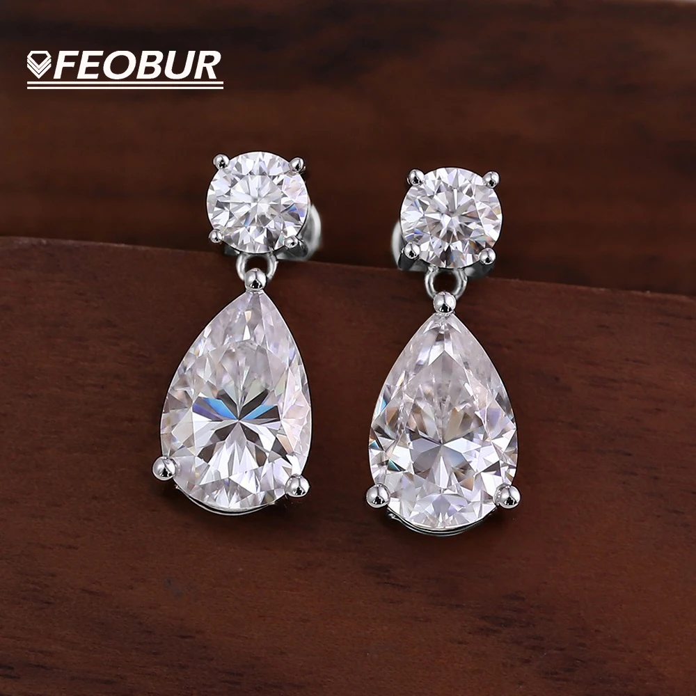 Certified 19cttw Waterdrop Moissanite Drop Earrings for Women 925 Sterling Silver Pear Cut Diamond Stud Earring Bride Jewelry
Certified 19cttw Waterdrop Moissanite Drop Earrings for Women 925 Sterling Silver Pear Cut Diamond Stud Earring Bride Jewelry