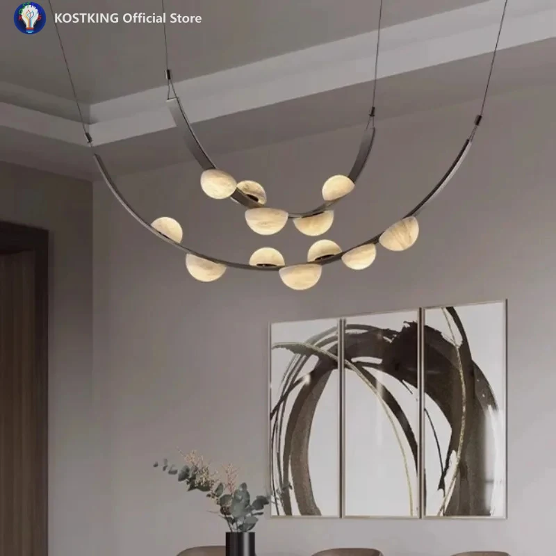 Marble Chandelier Modern Minimalist Creative Designer Hotel Villa Model Room
Marble Chandelier Modern Minimalist Creative Designer Hotel Villa Model Room