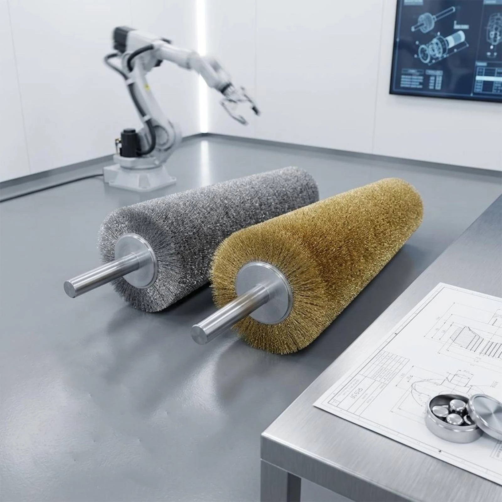 Stainless Steel Wire Brush Roller Dense Bristles Industrial Polishing Brush Roller Machine Part Heavy Duty
Stainless Steel Wire Brush Roller Dense Bristles Industrial Polishing Brush Roller Machine Part Heavy Duty