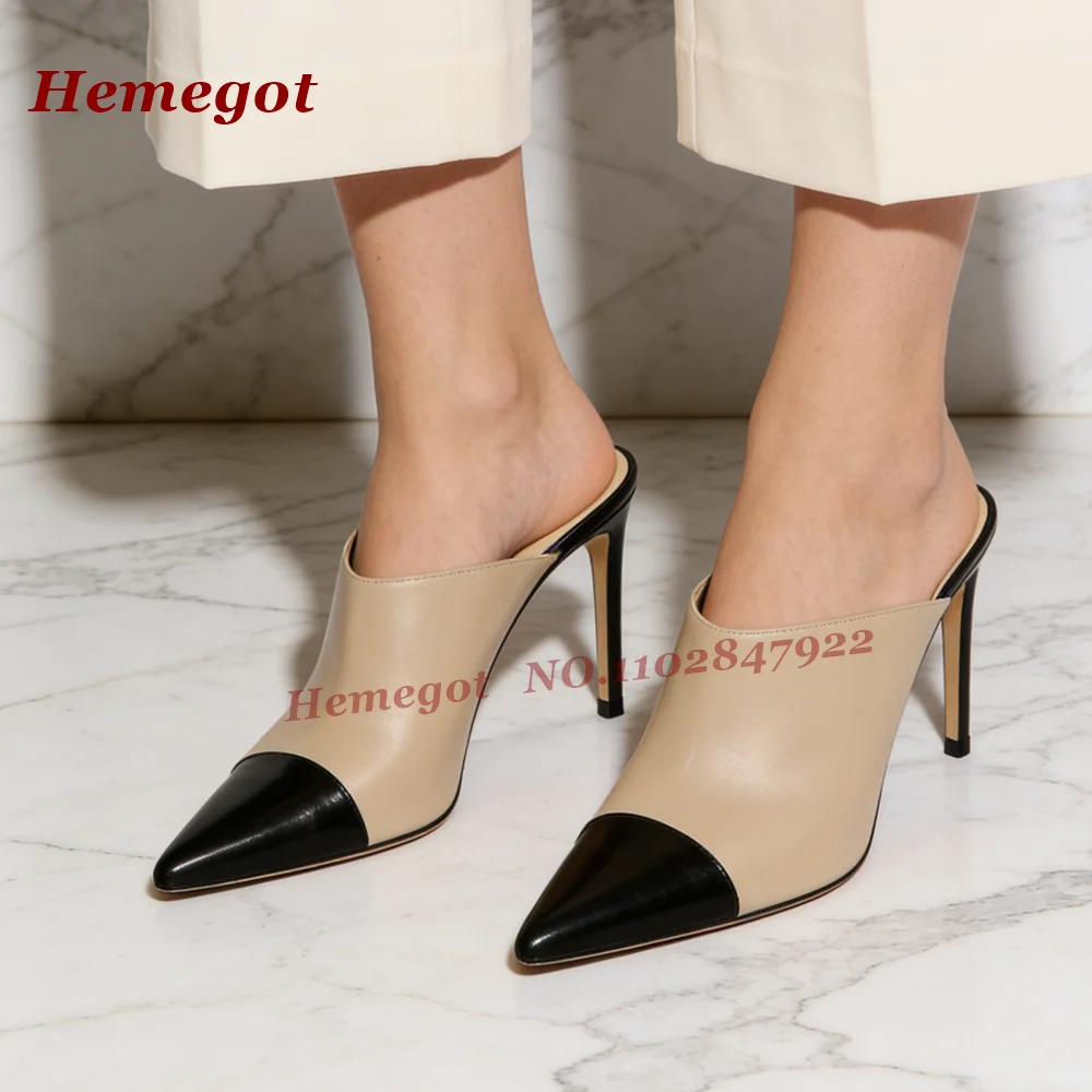 Burgundy Patchwork Stiletto Heels Slippers Pointy Toe Slip On Thin Women's Mules Glossy Summer Splicing Casual Shoes 2026 New
Burgundy Patchwork Stiletto Heels Slippers Pointy Toe Slip On Thin Women's Mules Glossy Summer Splicing Casual Shoes 2026 New