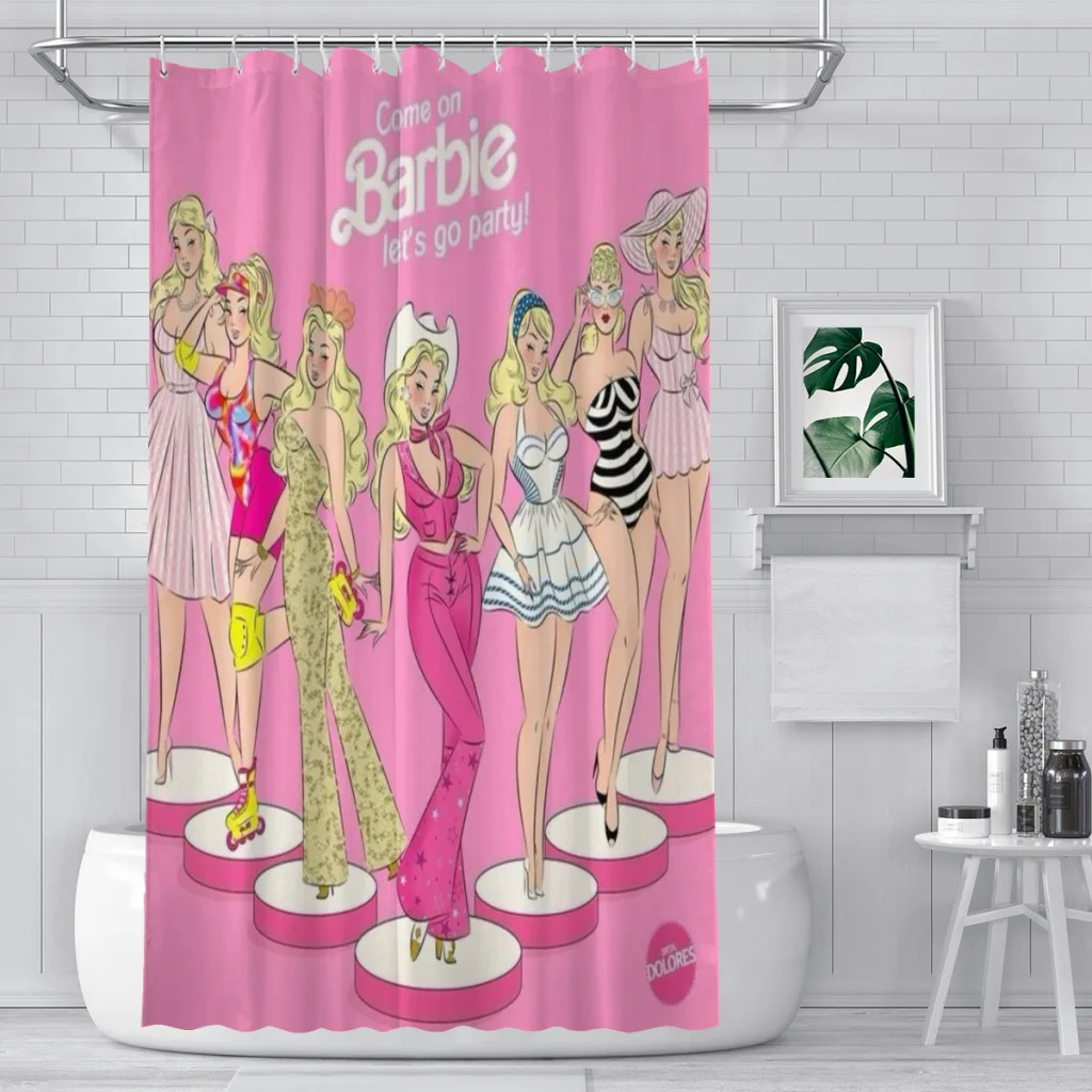Barbie Hot Pink Shower Curtain Landscape Bath Curtain With Hooks for Bathroom waterproof
Barbie Hot Pink Shower Curtain Landscape Bath Curtain With Hooks for Bathroom waterproof