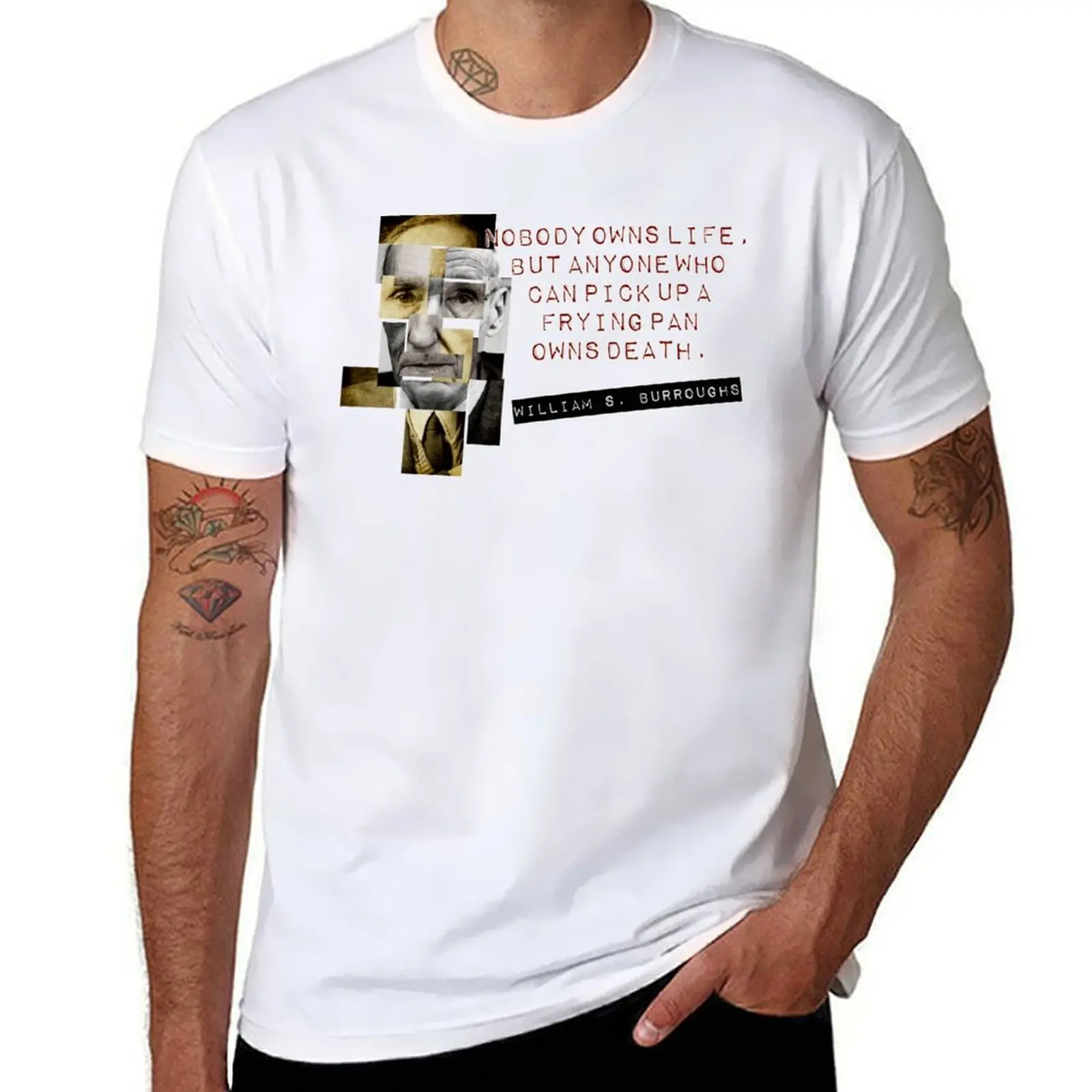 William S Burroughs 'Cut Up' Inspired Tee T-Shirt t shirts for man graphic funny man t shirt luxury T-Shirt
William S Burroughs 'Cut Up' Inspired Tee T-Shirt t shirts for man graphic funny man t shirt luxury T-Shirt